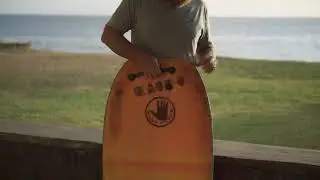 The board that Ben Severson won his Pipeline Championship