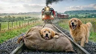 Kind Man Rescues Abandoned Puppy &mdash; Saving A Dog One Second Before A Train Hits Him