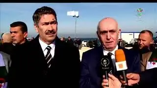 تغطية إعلامية للتلفزيون الجزائري لمشروع محطة تحلية مياه البحر بالظهرة بالشلف