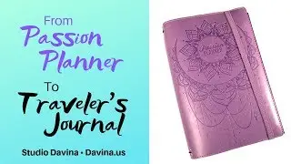 Passion Planner Eco Cover DIY Upcycle to a Traveler's Notebook