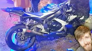 I SAW SOMEONE CRASH & NEARLY DIE (with footage)