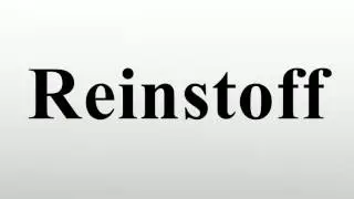 Reinstoff