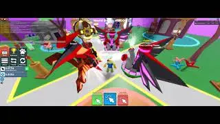 Getting to level 15 on my ultra dragon in clicker sim!