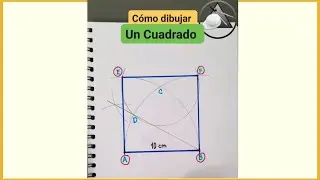 ✅Como dibujar un Cuadrado con regla y compás, método fácil 👍