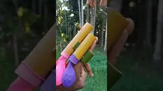Triple Bamboo Popper Toy DIY for Balloon Fun | Eco-Friendly Kids Toy