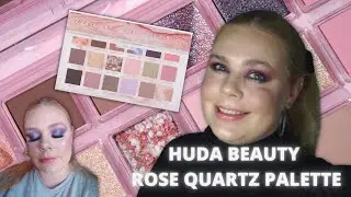 Gorgeous! | HUDA BEAUTY ROSE QUARTZ PALETTE | Swatches, demo & review