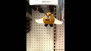 Paragoomba Escapes Toybox #supermario #paragoomba #goomba