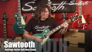 Sawtooth Heritage Cali Blue Flame Electric Guitar Demo
