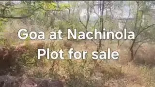 Plot for sale at Nachinola. Area  : 625 sqm. Contact: 88888 06964 