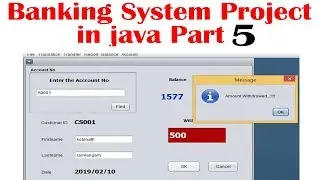 Complete Bank Management System Project in Java with Source Code | Java Projects | part 5