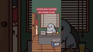 Found My Biggest Fan 🐦 Relatable Work Humor | Office Animation Meme | Original Audio: Patrick Rylko