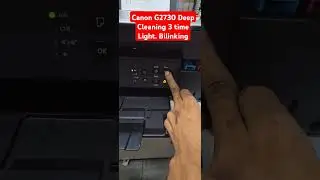 Canon G2730 printer #Deep Cleaning 3 time Light Bilinking All-in One Color printer