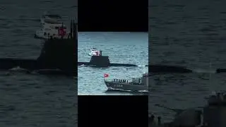 🇹🇷 TCG Piri Reis - #TurkishNavy Reis-class (Type-214TN) #submarine in Istanbul strait (29/10/2023)