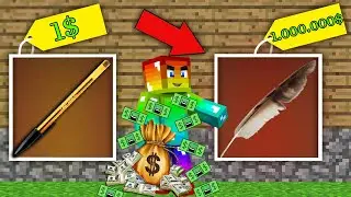 MINI GAME : CUỘC THI SỞ HỮU CÂY BÚT VIP ** NOOB CÓ BÚT VẼ HACK TIỀN ĐỐI THỦ VIP NHẤT MINECRAFT ??