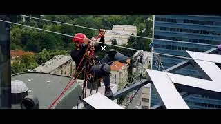 Swissotel High Rise Sign Fabrication and Installation by ProvisGraphic