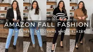 AMAZON FALL FASHION  *affordable sweaters, cardigans + blazer* | Bella Style Living