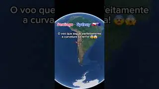 Santiago - Sydney 🇦🇺 Cruzando o oceano pac&iacute;fico, O voo que segue a curvatura da terra 🌏