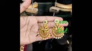 Simple and stylish Cz earrings || gold designs festival haul