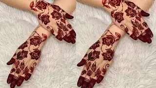 Simple Rose Mehndi Design for Beginners | Easy Rose Mehndi 2025 | mehandi ka design | mehndi design