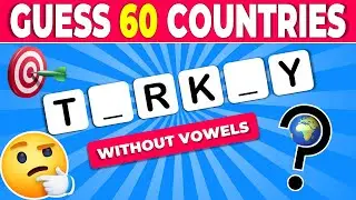Guess The Country Without Vowels | Country Quiz Challenge