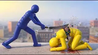 Dynamic NPCs Fight in a Battle Royale! with active ragdoll physics #9