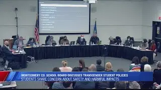 Montgomery County School Board discusses transgender student policies