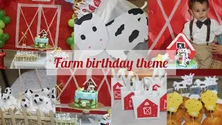 My brother's birthday decoration at home || easy farm decoration || @oldmacdonaldhadafarm
