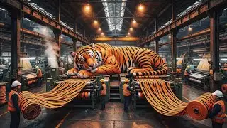 Inside the Factory | How Millions of Tiger Stripe Fabrics Are Made | Textile Industry Secrets