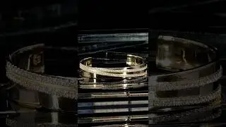 Lush Yellow Gold Diamond Cuff #handcrafted