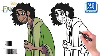 How To Draw Bruno Madrigal | Disney Encanto - Easy Step By Step Drawing Tutorial