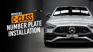 How to Install Number Plates on a Mercedes W206 C-Class