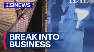 Thieves break into Adelaide business, stealing smokes and scratchies | 9 News Australia