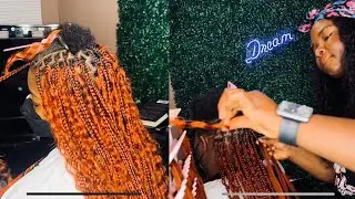 The BEST Fall Color Hair Blend) Custom Color Braiding Hai.🍁🍁 boho style @Tonlo451  #fall
