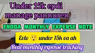💶Enoda savings monthly 15K budget🍀@Jaya-life