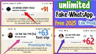 How to create fake WhatsApp account 2025_fake WhatsApp kaise banta hai