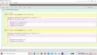 Java programming for pattern overloading