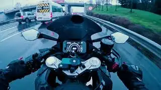 POV CF Moto 450 SR Yağmurlu Sabah Sürüşü | Egzoz Sesi | 4K