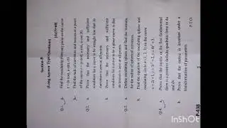 DIFFERENTIAL GEOMETRY PAPER-।। MSC THIRD SEM MATHEMATICS SRI DEV SUMAN UNIVERSITY