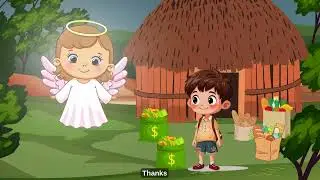 Poor Child and the Fairy | cartoon | Moral Story | coci Grow | English Cartoon | Learn with tuba