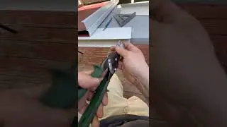 Roofing drip edge notched together✂️#roofing #construction #work #metalroofing #shorts #reels