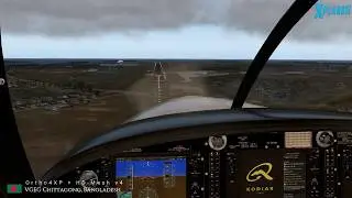 Rendering of Chittagong Bangladesh using addon Ortho4XP + HD Mesh v4 for flight sim