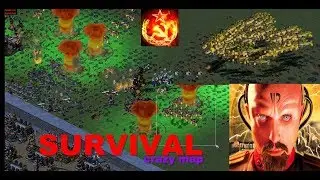 Command & Conquer: Red Alert 2 - Yuri's Revenge - SURVIVAL MAP