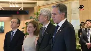 US Secretary of State Antony Blinken visits NEC Future Creation Hub in Tokyo