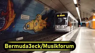 Stadtbahn Station Bermuda3eck/Musikforum - Bochum 🇩🇪 - Walkthrough 🚶