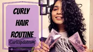 Curly Hair Routine | Natural Curly Hair | Indian Curly Hair | Curl up Curl Defining Cream