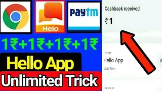 Hello App Unlimited Trick || New Earning App || Minimum Redeem 1rs Unlimited time || Tricky Shakib