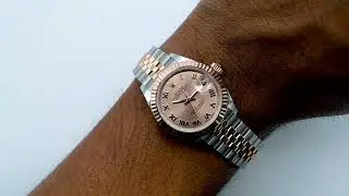Rolex 279171 Lady-Datejust 28 mm Rose-colour Pink Roman Dial Jubilee Bracelet Complete Set 2023