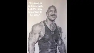 DWAYNE JOHNSON ROCK pencil drawing wwf rock, superhero rock, pencil drawing tutorial for beginner