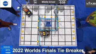 VEX 2022 Worlds Finals Tie Breaker | Piethon 16868 Checkmate Robotics | VEX Pitching In