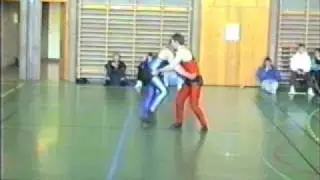 Icelandic Glima Championship 1988 P&eacute;tur Ynvasson VS Kjartan L&aacute;russon